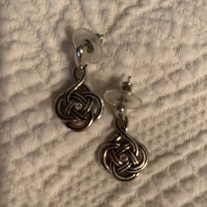 Brighton intertwined knot earrings